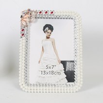 데코스토리 나비 진주 펄액자 4*6_5*7 탁상액자 액자