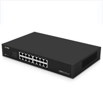 SW1600-mini ipTIME 16포트 스위칭허브 회사 기업용 인터넷공유기 허브 IGMP스누핑, 블랙