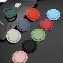 달자샵 1+1 얇은 스마트 그립톡 거치대 심플 무광 컬러 스마트링, 1p+1p, 3