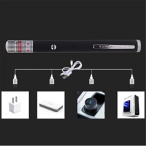 충전용랜턴 미니 레드 포인터 펜 USB 강력한 5MW 650nm 고출력 교육용 빔 라이트, red laser, <5 백만와트