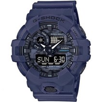 카시오 남성 시계 GShock 디지털 아날로그 위장 수지 밴드