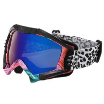 Dline 스키 고글 겨울 스키를위한 겨울 스키 스포츠 안경 방 방 방향 스키 마스크 스노우 보드 스키 고글 UV400안경 보호 눈 고글 높은가격순 판매량순 최신순, Spot Blue