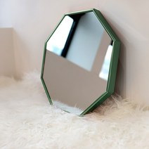 [브래그디자인] 350x350 팔각 거울 (골드) - 무타공 접착식 설치 세트 증정, 6. 딥그린