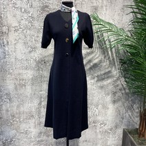 시슬리 브이넥 반팔 니트 롱 원피스 SAKOF1161