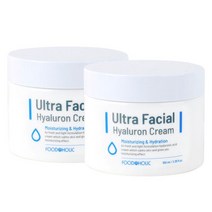 (2개)푸드어홀릭 울트라 훼이셜 히알루론 크림 100ml, 단품