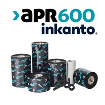 APR600 55mmx600M 1롤 알모르 잉칸토 ARMOR inkanto 니어엣지왁스레진리본 도시바고속프린터 바코드리본
