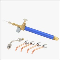 휴대용 산소 용접기 세트 2L 토치 소형 용접 절단 보석 만들기 도구 물총 골드 실버, 파란색