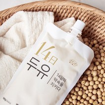 잔다리마을 국산콩 무첨가두유 14일두유_백태 180g, 10팩