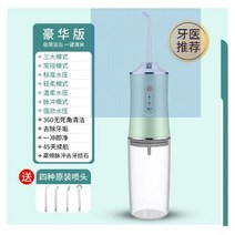 워터픽 구강 세척기 휴대용 치과 워터 제트 치실 USB 충전식 치아 픽 4 팁 220ml 3 모드 IPX7 휴대용 치간칫솔
