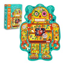 로보트 로봇 공장 그림 퍼즐 놀이 226p 어르신 노인 치매 예방 두뇌 인지 활동 효도 뇌 운동 유치원 MD