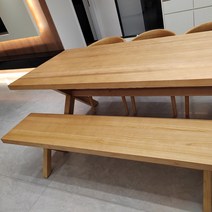 우드 슬랩 소나무 원목 통나무 벤치 식탁 테이블 4인용 6인용 북 카페, 벤치160x30x45