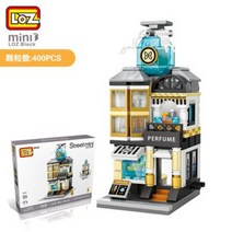 LOZ Lizhi 조립 미니 블록 일본 스트리트 뷰 퍼즐, 향수가게1634