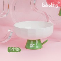엔트롤링 로즈 펫볼 플라워캣볼 비스킷 키높이 보호 경추 다크 스커프, 데이지볼