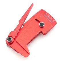 RC카 션트 도구 조정 가능한 눈금자 4 륜 정렬 자 RC 크롤러 1/10, [02] red