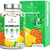 nuala Natural 브로멜라인 파인애플 엔자임 효소 Bromelain pineapple enzyme 120정