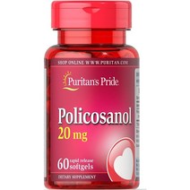 폴리코사놀 퓨리탄 프라이드 Policosanol 20mg 60정, 1개