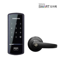 [삼성SDS] [설치포함]삼성스마트도어락 SHS-1321P(도어록+블랙현관정+키4개)/매직, 상세 설명 참조