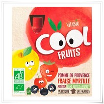 VITABIO compote apple strawberry blueberry 비타비오 사과 딸기 블루베리 컴포트 젤리 90g 4개