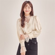 ROEM NC09 레이스 포인트 블링 블라우스 RMBLA4CR11