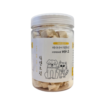 바나나시 동결건조 치킨트릿 80g 강아지 고양이 노즈워크 저염분 간식, 4개