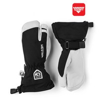 헤스트라 아미 레더 헬리 스키 JR 3핑거 블랙 30562- 보드 어린이 장갑