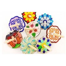 오렌지이몰 [만들기] 전통문양 나무 팽이2(옵션), 선택:장승 팽이