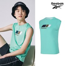 리복 키즈 NEW 리복키즈 주니어 홀리데이 민소매티셔츠 민트