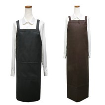 쿡셰프 심플 방수 앞치마/짧은버전/긴버전/횟집/식당/정육점/방수/수산시장, 긴버전, 블랙