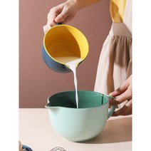 도자기저그 베이킹 대용량 세라믹 그릇 오브제 밀크 믹싱, 소형 와인 컬러 500ml