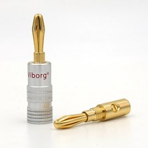 12 개/몫 4mm 바나나 플러그 24K 금도금 어댑터 오디오 소켓 잭 나사 전자 커넥터 터미널