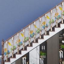 계단 난간 안전망 추락 방지 그물망 네트 울타리 발코니 테라스 보호 그물, 3미터(고정 버클 배송)