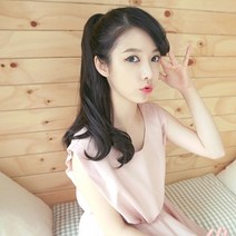 가발스토리 끈달비/포니테일 워너비 52cm, 골드투톤갈색