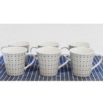 [기타브랜드] 도자재 믹스커피 머그잔 6P세트 (A), 상세 설명 참조