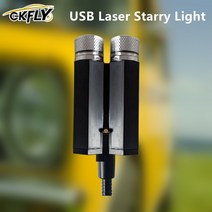 전기자동차충전기 호환부품 파워뱅크 GKFLY USB 레이저 별이 빛나는 자동차/가정 분위기 업그레이드 친구와 함께 회의 2 색 하늘 효과, [01] Black