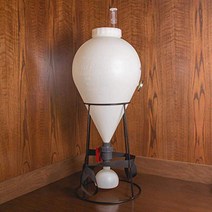 Fastferment 7.9 gal Plastic Conical Fermenter With Floor Stand And Wall Mount, 1
