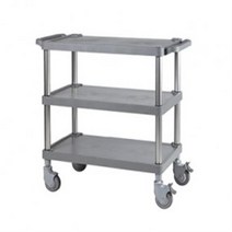 [신희캐스터] 플라스틱 3단 카트 고급다용도 750X460