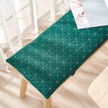누빔 벤치 매트 식탁 긴 의자 패드 벤치형 쿠션 시트 방석 끈 소파 깔개 커버 직사각