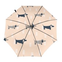 거꾸로우산 편리한 장우산 차량용 닥스 훈트 개 스칸디나비아 패턴 Windproof 자동 접는 반전 된 우산 휴대