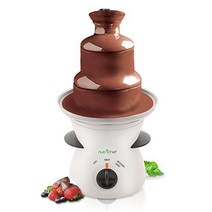 3 Tier Chocolate Fondue Fountain - Electric Stainless Choco Melts Dipping Warmer Machine - Melting, 1
