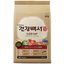 건강백서 생선 건강한 6세 플러스 애견사료, 연어, 10.2kg, 1개