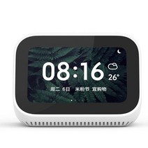 샤오미 AI 터치스크린 블루투스 5.0 스피커 디지털 디스플레이 알람 시계 와이파이 스마트 연결 Mi 중국어, 01 Speaker US plug