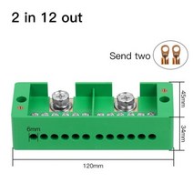 정션박스 전선연결 스위치박스 케이블커넥터 단상 2in 6812 나가는 터미널 박스 가정용 전기 계량기 정션 블록 사전 차단 220 V 도구 상자, 2 in 12 out, 01 2 in 12 out