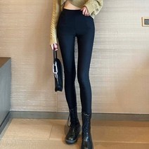코지 한겨울 스판좋은 데일리 블랙컬러 레깅스