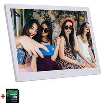 디지털액자 전자액자 전자메뉴판 광고용모니터 10.1 인치 hd 프레임 1024x600 hd led lcd 프레임, 우리 플러그, 흰색 8GB