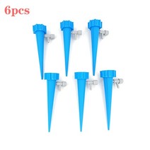 비닐하우스 자재 하우스용 비닐 클립 커넥터 6pcs 물방울 관개 시스템 식물 자동 급수, 6pcs 블루