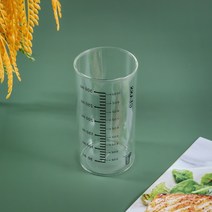 썸띵 긴 비이커 모양 눈금 온스 표기 유리 클라스 컵 머그컵 티 꽃차 커피 에이드 350ml 색상선택, 1개, 블랙 350ml