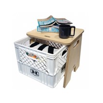 하이브로우 밀크 사이드 테이블, BLACK