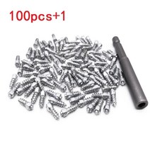100pcs 12 mm 카바 이드 스노우 스크류 타이어 스 터 드 안티 스키드 떨어지는 스파이크 Anti-ice 자동차/SUV/ATV/UTV 설치 도구, 100PCS With Tool_2