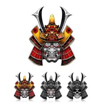 데일리쇼핑 자동차 사무라이 한야 도깨비 일본 스티커 3D입체 데칼 포인트 튜닝 엠블럼 방수스티커 오토바이, 파란도깨비(소형2P)