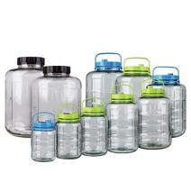 숨쉬는 원터치 효소병 매실통 유리병 담금주병 5L-18L, 12L